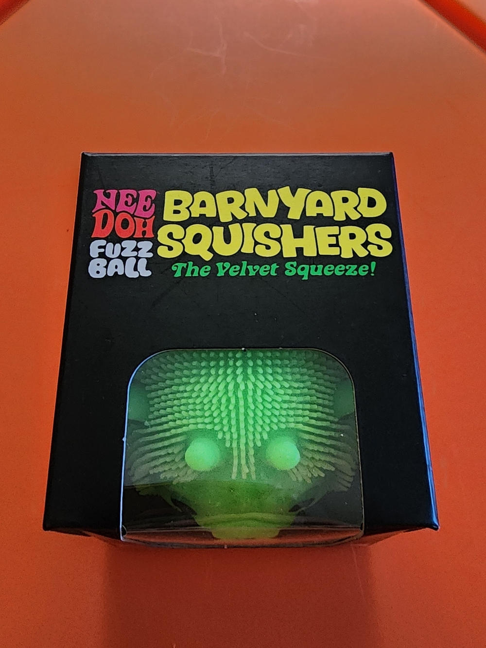 RARE Barnyard Squishers Fuzz Ball - Green
